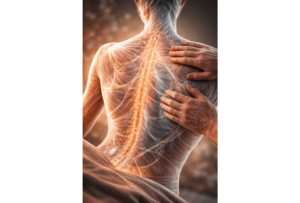 Fascias et massage bien-être à Rueil-Malmaison, réseau fascial du dos stimulé par le toucher conscient