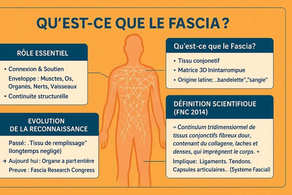massage fascia et cellulite schema anatomie tissu conjonctif