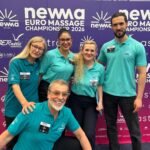 Leontina Florea avec des professionnels du massage lors d’un championnat international